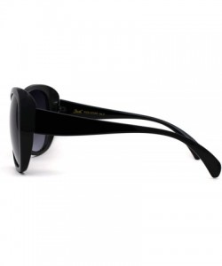 Butterfly Womens Classic 90s Butterfly Designer Plastic Sunglasses - Black Smoke - CU196QXAE9K $10.52