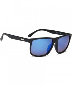 Square Men Retro Classic Sports Rectangular UV Protection Sunglasses - Blue - CI18IZI6L65 $8.32