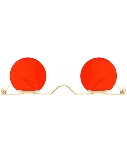 Round Arrival Sunglasses Fashion Designer Glasses - Red - CL18S7RAAQ5 $11.36