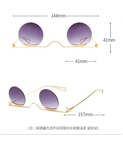 Round Arrival Sunglasses Fashion Designer Glasses - Red - CL18S7RAAQ5 $11.36