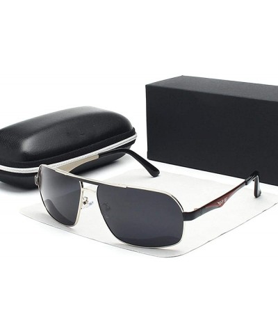 Aviator Unisex Stainless Steel Men's Polarized Mirror Sun Glasses Y1543 C1BOX - Y1543 C2box - CP18XE9YSAO $18.27