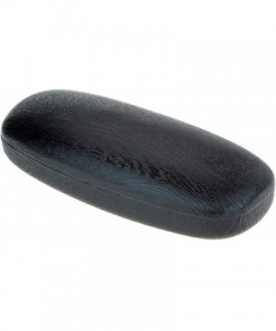 Rectangular Sunglasses & Eyeglasses Protective Case Faux Leather Wood Pattern - Black - CQ1877N45W4 $9.85