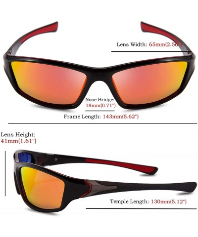 Sport Polarized Fishing Sunglasses for Men Ultra Light Outdoor Sports Driving Sunglasses UV400 Protection - 2 - CG18WSL6MA6 $...