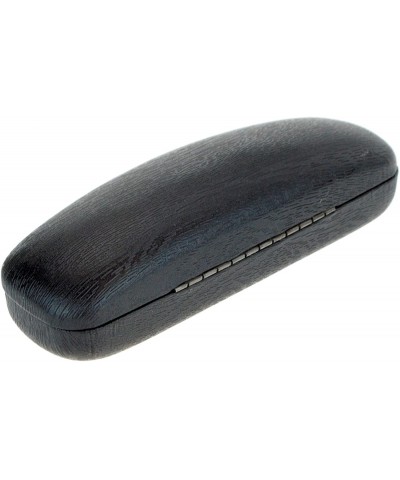 Rectangular Sunglasses & Eyeglasses Protective Case Faux Leather Wood Pattern - Black - CQ1877N45W4 $9.85