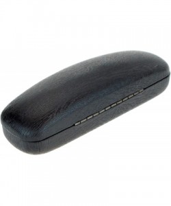 Rectangular Sunglasses & Eyeglasses Protective Case Faux Leather Wood Pattern - Black - CQ1877N45W4 $9.85