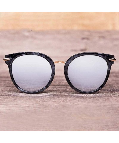 Aviator Sunglasses Cat Eye Women Black Pink Frame Flat Eyewear Coating ZMCB0019-02 - Zmcb0019-02 - CZ18YNDDO8N $11.01