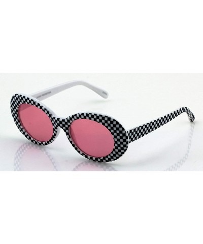 Oval Goggles Hypebeast Eyewear Sunglasses Checkered - CH18SA6669G $20.54