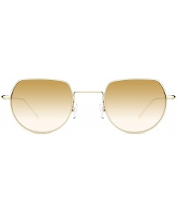 Oversized Sunglasses Simple Style for Women with Tinted Lenses UV400 Protection - Goldernrod - C918SM2QE6T $14.31