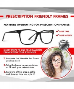 Aviator Full Metal Frame Modern Half Frame Clear Lens Non-Prescription Glasses - Gold - CN12N7Y1VLQ $18.54