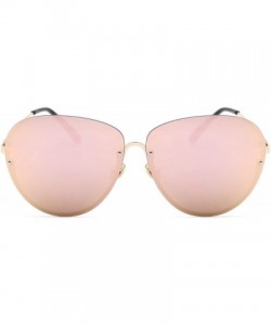 Sport Oversized Rimless Mirrored Sunglasses for Women - C - C21832HNQ4X $20.62