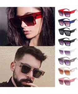 Square Oversize Sunglasses Vintage Mirrored - E - C7196EONWDO $10.23