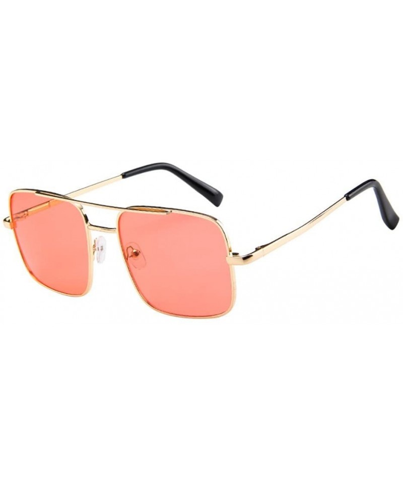 Oversized Women Men Vintage Retro Glasses Unisex Polarized Fashion Oversize Frame Sunglasses Eyewear (A) - A - CA195NKDKDN $8.38