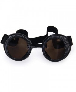 Goggle Vintage Victorian Steampunk Goggles Glasses Welding Cyber Punk Gothic Cosplay - Black - CU18I074K7H $30.53