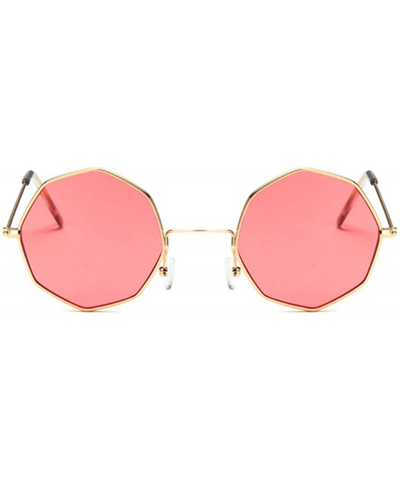 Small Sunglasses Women Vintage Polygon Black Pink Red Sun Glasses Fashoin  Glasses Retro Brand Eyeglasses Mirror