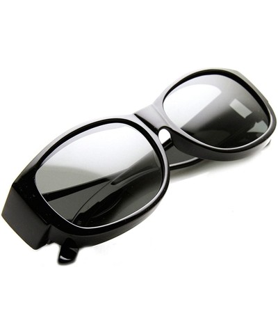 Wrap Large Polarized Wraparound Full Protection Square Fit Over Sunglasses - Black Smoke - C611V1ZNQ0L $10.73