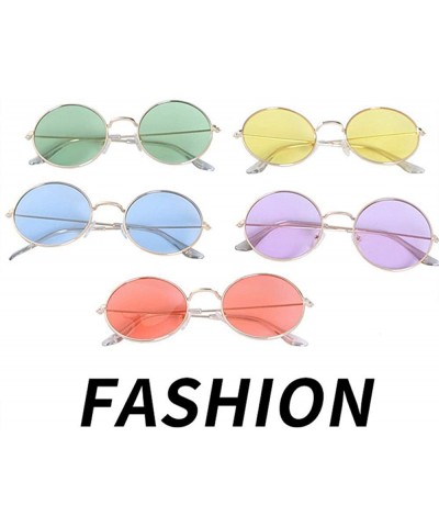 Aviator Women Sunglasses Coating Reflective Mirror Round Glasses Black Gray As Picture - Silver Blue - C618YKTOC5L $11.82